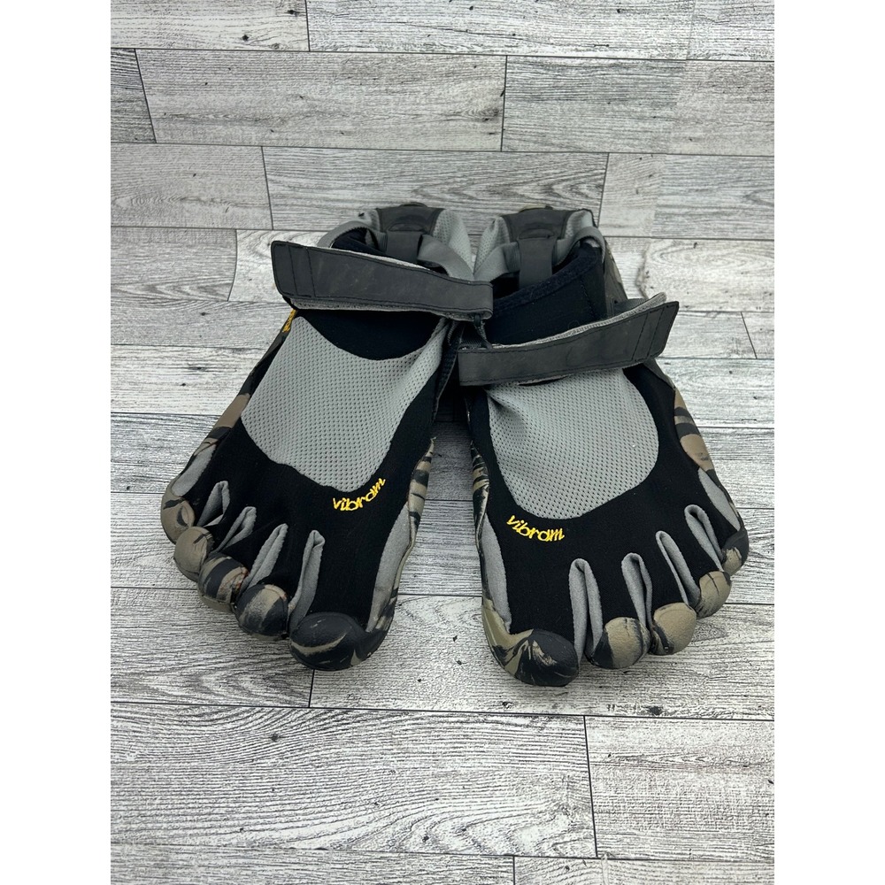 Vibram FiveFingers KMD Sport LS Men 47 Black Grey Camo Barefoot Shoes M1485